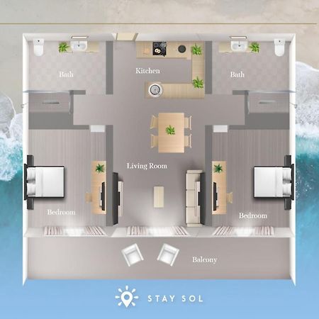 Apartment With Bay View Balcony - Pool - Up To 6 - Gym Hollywood Ngoại thất bức ảnh